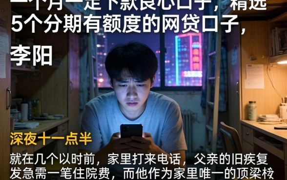 一个月一定下款良心的口子，精选5个分期有额度的网贷口子