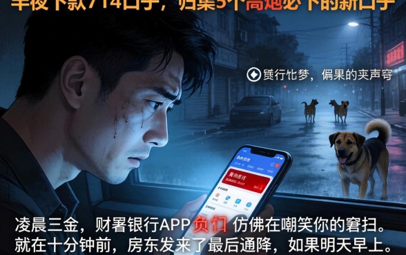 半夜下款的714口子，归集5个高炮必下的新口子