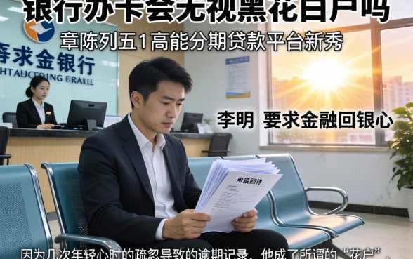 银行办卡会无视黑花白户吗,陈列五个高能分期贷款平台新秀