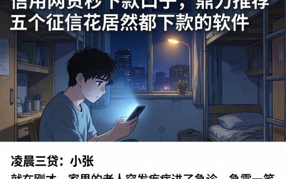 信用网贷秒下款的口子，鼎力推荐五个征信花居然都下款的软件