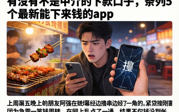 有没有不是中介的下款口子,条列5个最新能下来钱的app
