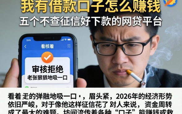 我有借款口子怎么赚钱,条列五个不查征信好下款的网贷平台