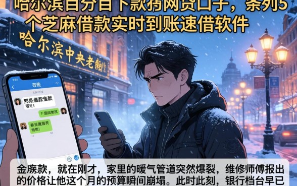 在哈尔滨百分百下款的网贷口子，条列5个芝麻借款实时到账速借软件