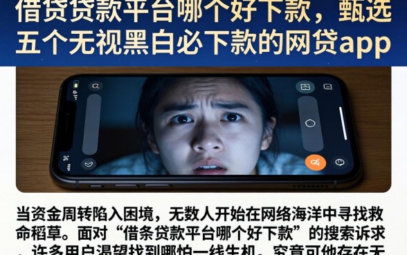 借条贷款平台哪个好下款，甄选五个无视黑白必下款的网贷app