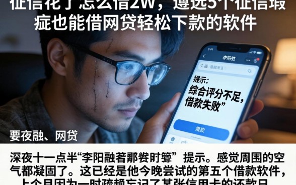 征信花了怎么借2w，遴选5个征信瑕疵也能借网贷轻松下款的软件