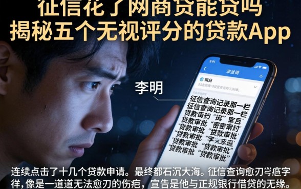 征信花了网商贷能贷吗，揭秘五个无视评分的贷款app