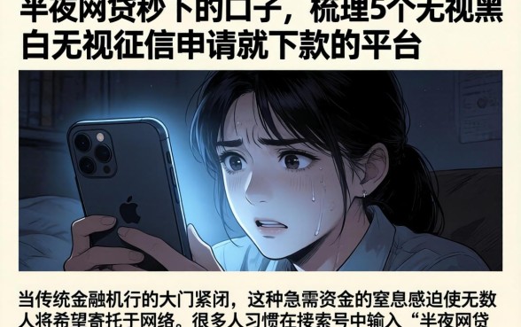 半夜网贷秒下的口子,梳理5个无视黑白无视征信申请就下款的平台