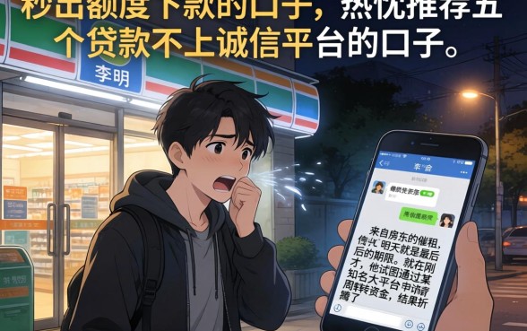 秒出额度下款的口子，热忱推荐五个贷款不上诚信平台的口子