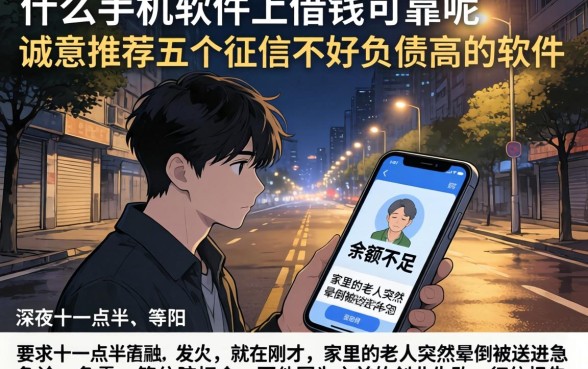 在什么手机软件上借钱可靠呢，诚意推荐五个征信不好负债高的软件