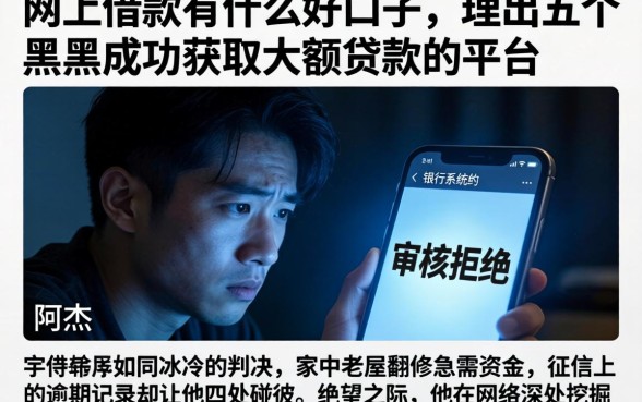 网上借款有什么好口子，理出五个黑户成功获取大额贷款的平台