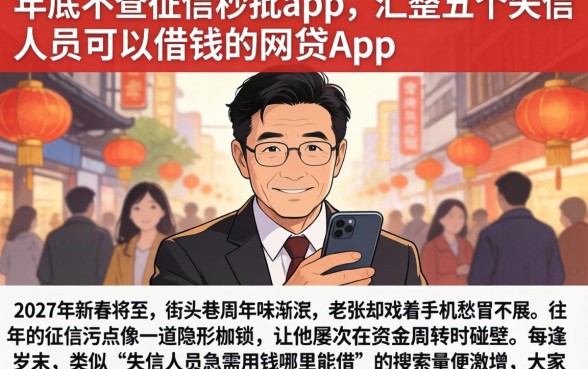 年底不查征信秒批app,汇整五个失信人员可以借钱的网贷app