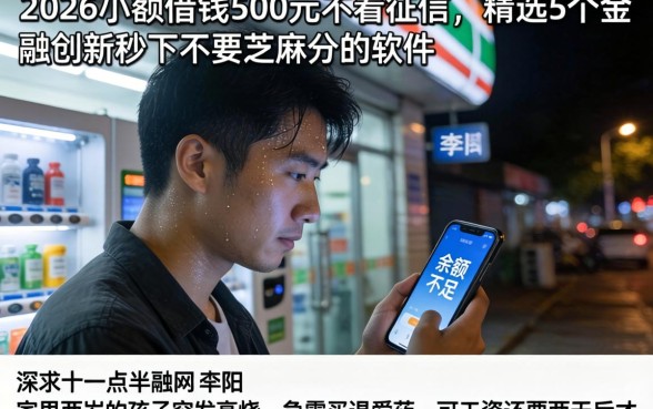 2026小额借钱500元不看征信，精选5个金融创新秒下不要芝麻分的软件