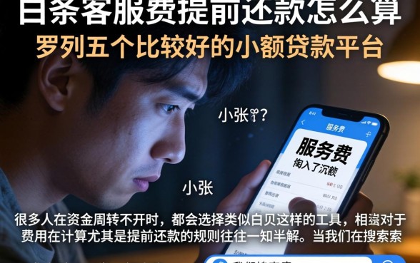 白条客服费提前还款怎么算，罗列五个比较好的小额贷款平台