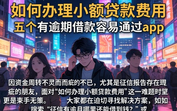 如何办理小额贷款费用，归纳五个有逾期借款容易通过的app