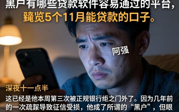 黑户有哪些贷款软件容易通过的平台，概览5个11月能贷款的口子