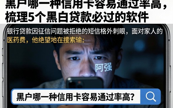 黑户哪一种信用卡容易通过率高，梳理5个黑白贷款必过的软件