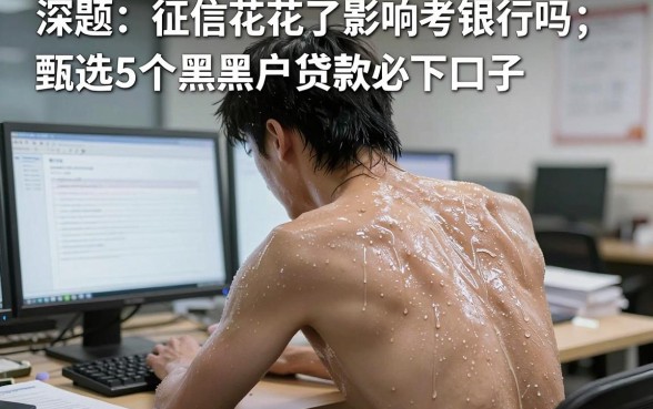 征信花了影响考银行吗，甄选5个黑户贷款必下口子app