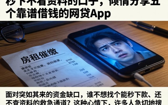 秒下不看资料的口子，倾情分享五个靠谱借钱的网贷app
