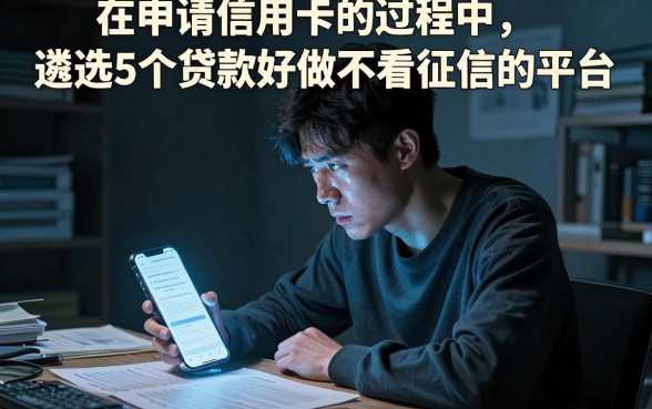 在申请信用卡的过程中,遴选5个贷款好做不看征信的平台