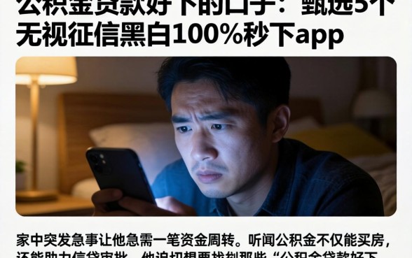 公积金贷款好下的口子，甄选5个无视征信黑白100%秒下app