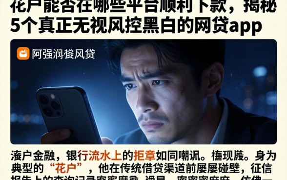 花户能否在哪些平台顺利下款，揭秘5个真正无视风控黑白的网贷app