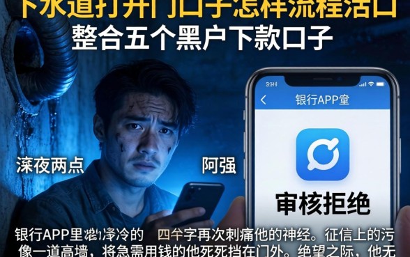 下水道打开的口子怎样流程活口，整合五个黑户下款口子