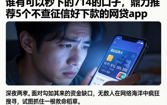 谁有可以秒下的714的口子，鼎力推荐5个不查征信好下款的网贷app