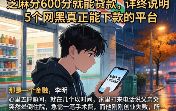 芝麻分600分就能贷款，详尽说明5个网黑真正能下款的平台