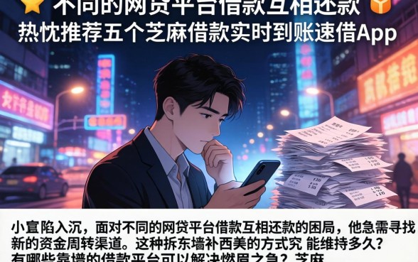 不同的网贷平台借款互相还款，热忱推荐五个芝麻借款实时到账速借app