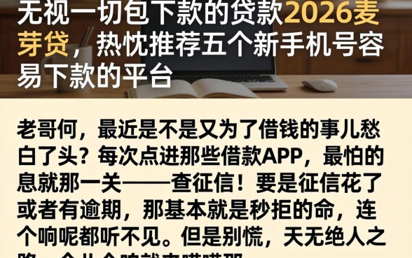无视一切包下款的贷款2026麦芽贷，热忱推荐五个新手机号容易下款的平台