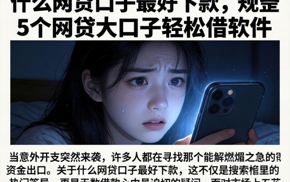什么网贷口子最好下款,规整5个网贷大口子轻松借软件