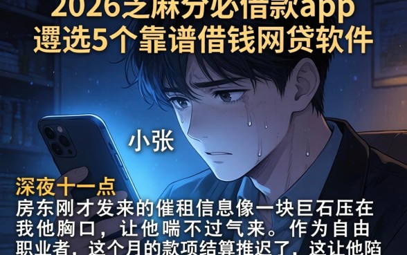 2026芝麻分必借款app，遴选5个靠谱借钱网贷软件