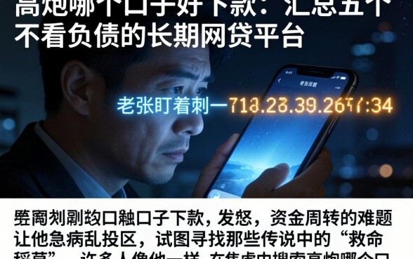 高炮哪个口子好下款，汇总五个不看负债的长期网贷平台