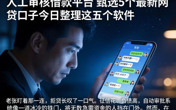 人工审核的借款平台，甄选5个最新网贷口子今日整理这五个软件