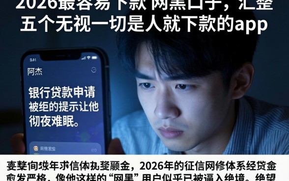 2026最容易下款的网黑口子，汇整五个无视一切是人就下款的app