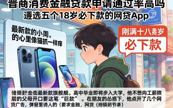 晋商消费金融贷款申请通过率高吗，遴选五个18岁必下款的网贷app