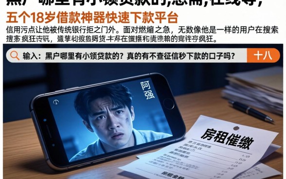 黑户哪里有小额贷款的,急需,在线等，细致阐述五个18岁借款神器快速下款平台