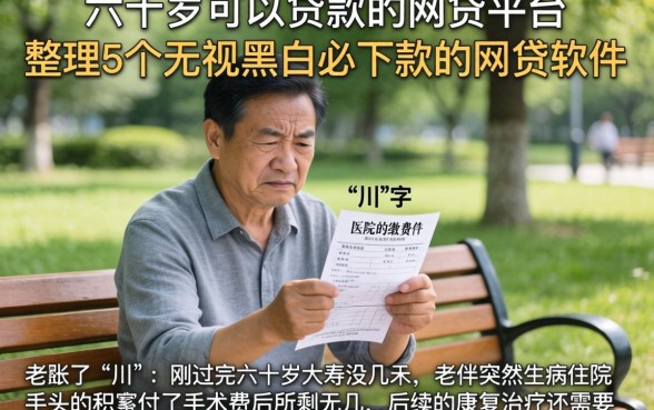 六十岁可以贷款的网贷平台，整理5个无视黑白必下款的网贷软件