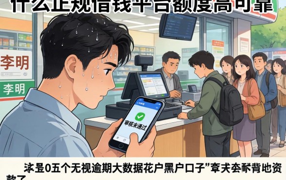 什么正规借钱平台额度高可靠，详细阐述五个无视逾期大数据花户黑户口子