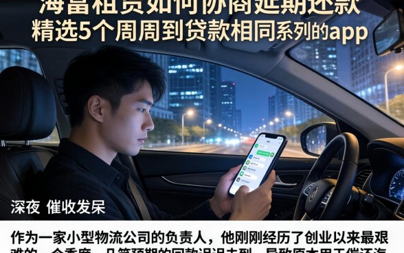海富租赁如何协商延期还款，精选5个周周到贷款相同系列的app