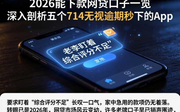 2026能下款的网贷口子一览,深入剖析五个714无视逾期秒下的app