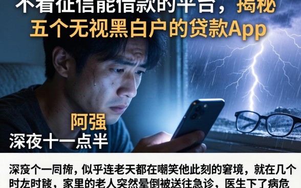 不看征信能借款的平台，揭秘五个无视黑白户的贷款app