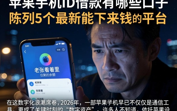 苹果手机ID借款有哪些口子，陈列5个最新能下来钱的平台