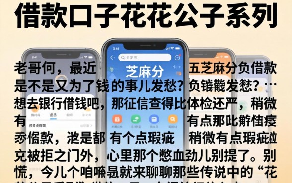 借款口子花花公子系列，详尽说明五个芝麻分负面借款的软件