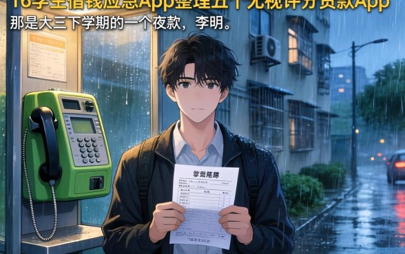 16学生借钱应急app，整理五个无视评分的贷款app