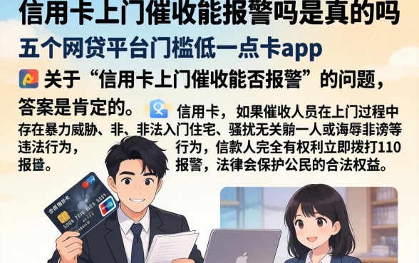 信用卡上门催收能报警吗是真的吗，细致阐述五个网贷平台门槛低一点的app