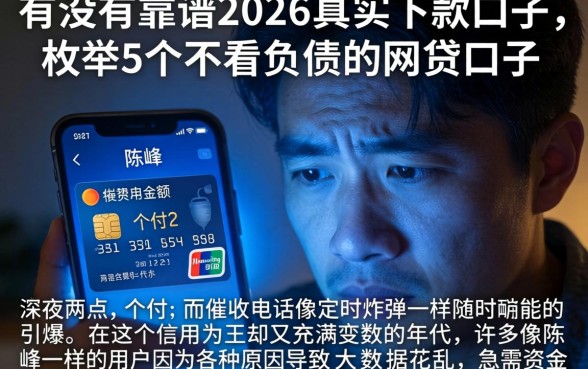 有没有靠谱的2026真实下款口子，枚举5个不看负债的网贷口子