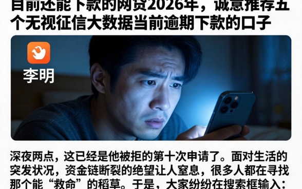 目前还能下款的网贷2026年，诚意推荐五个无视征信大数据当前逾期下款的口子