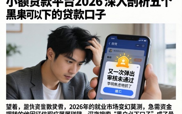 小额贷款平台2026，深入剖析五个黑户可以下的贷款口子
