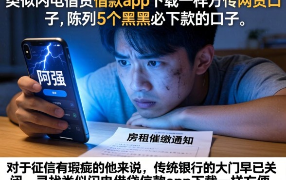 类似闪电借贷借款app下载一样方便的网贷口子,陈列5个黑户必下款的口子